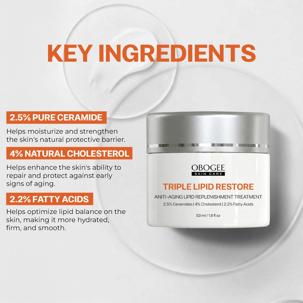 OBOGEE cream texture close-up highlighting rich emollience for hydration