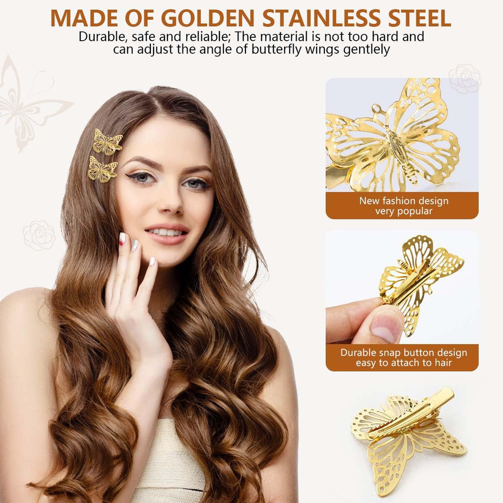 OBTANIM clip in hair styled side view secures hair attractively