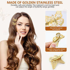 OBTANIM clip in hair styled side view secures hair attractively
