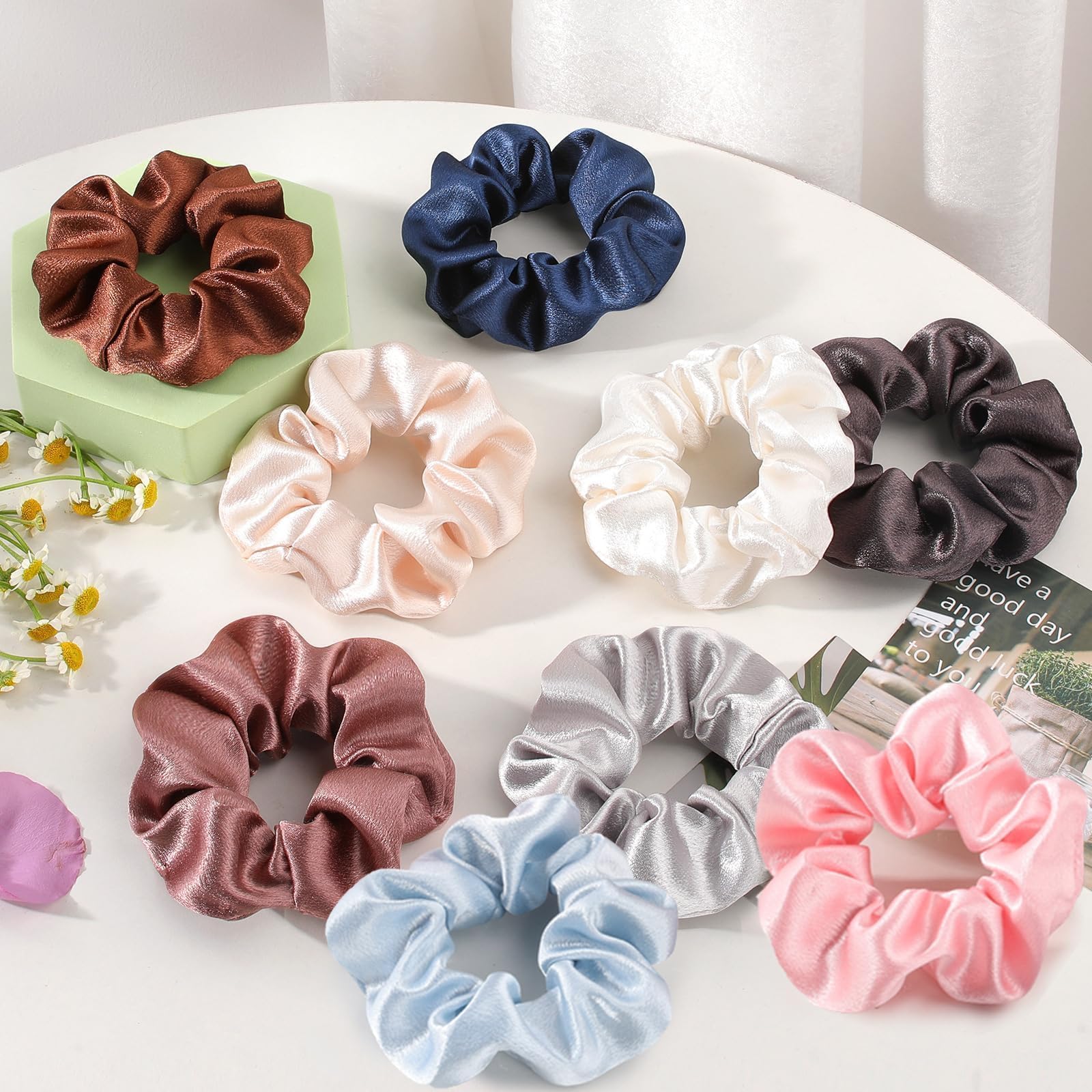 OCATO satin fabric close-up highlighting smooth texture that reduces hair friction