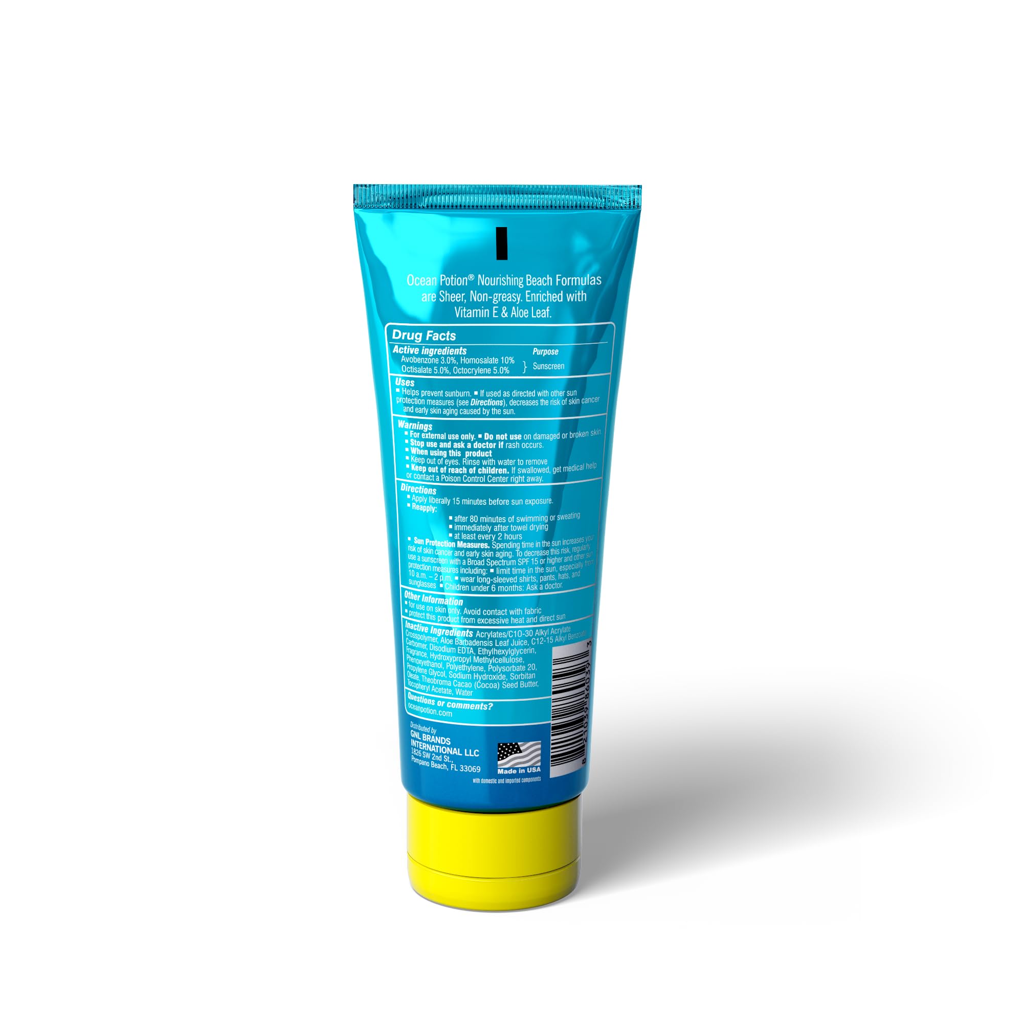 Ocean Potion lotion pump close-up highlighting easy dispensing and convenience