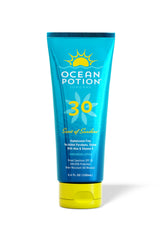Ocean Potion front packaging shows compact travel sunscreen and SPF 30 benefit