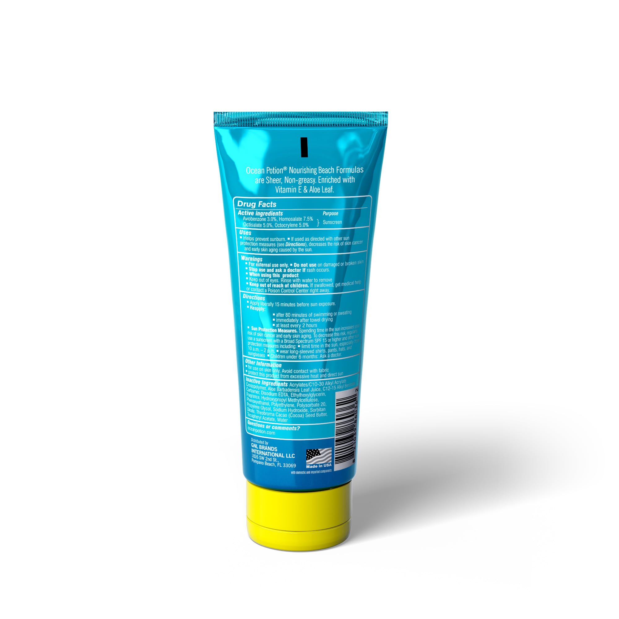 Ocean Potion cap open showing easy dispense and travel-friendly design benefit