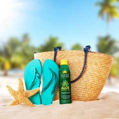 Ocean Potion mist landing on skin demonstrating fast hydrating effect