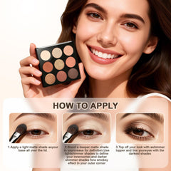 Océane palette held in hand showing compact travel-friendly scale