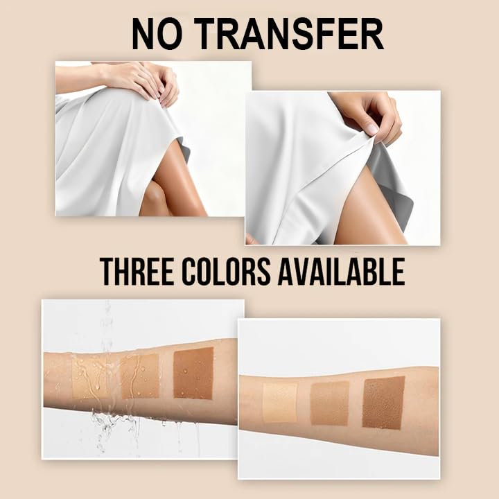 O'CHEAL before and after legs demonstrating effective concealment benefit
