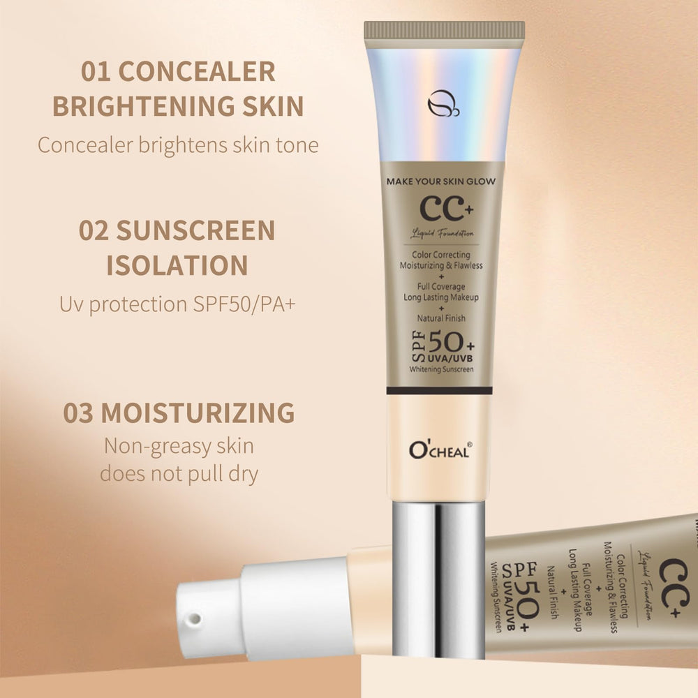 O'CHEAL open compact with powder visible for quick touch-ups benefit
