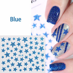 OCOUYVD decal applied to acrylic nail demonstrating smooth adhesion and crisp design