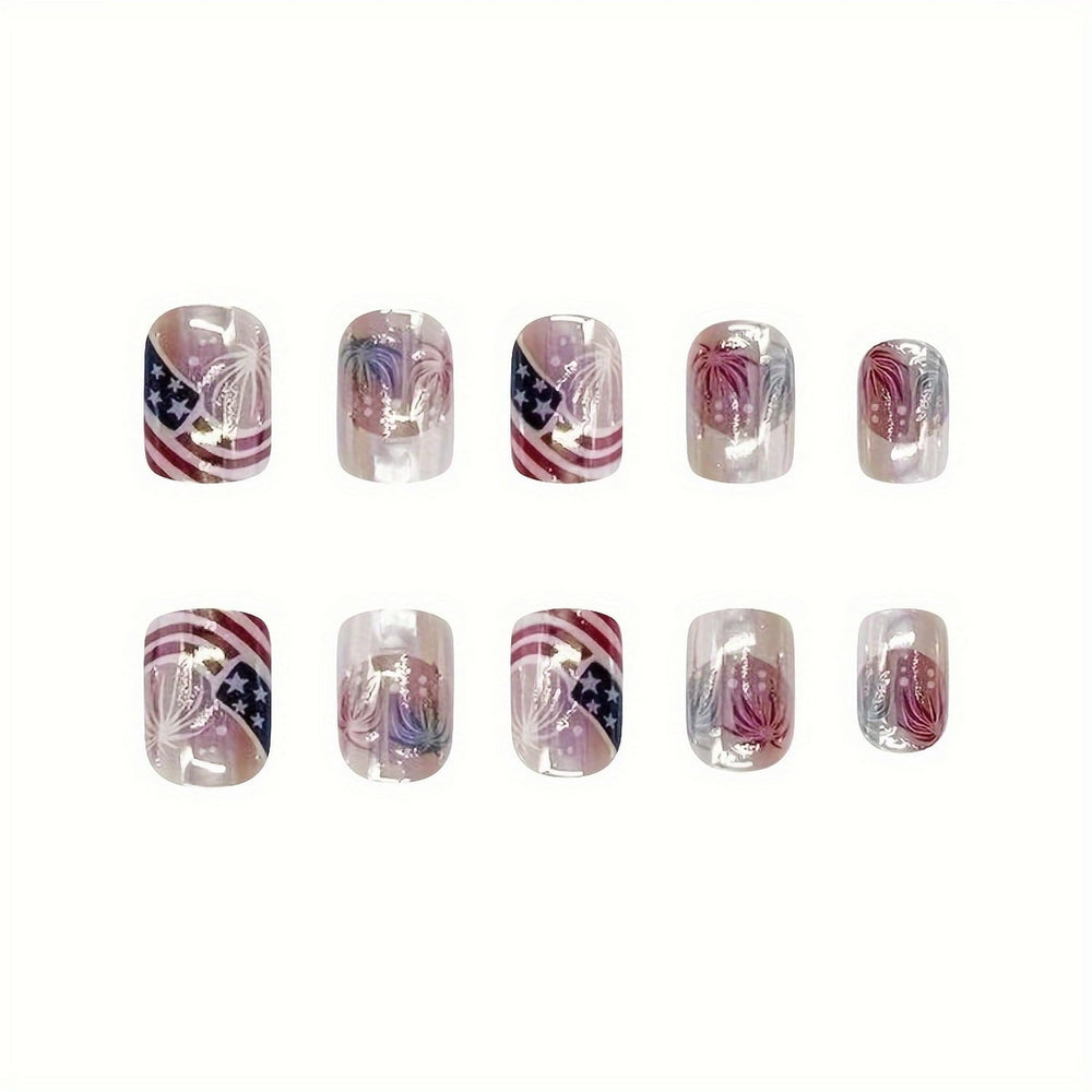 OCOUYVD chrome accent detail on nail, showing reflective finish and shine