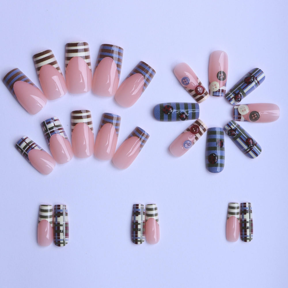 octoswave ladybug accent on nail displayed, whimsical focal point for events