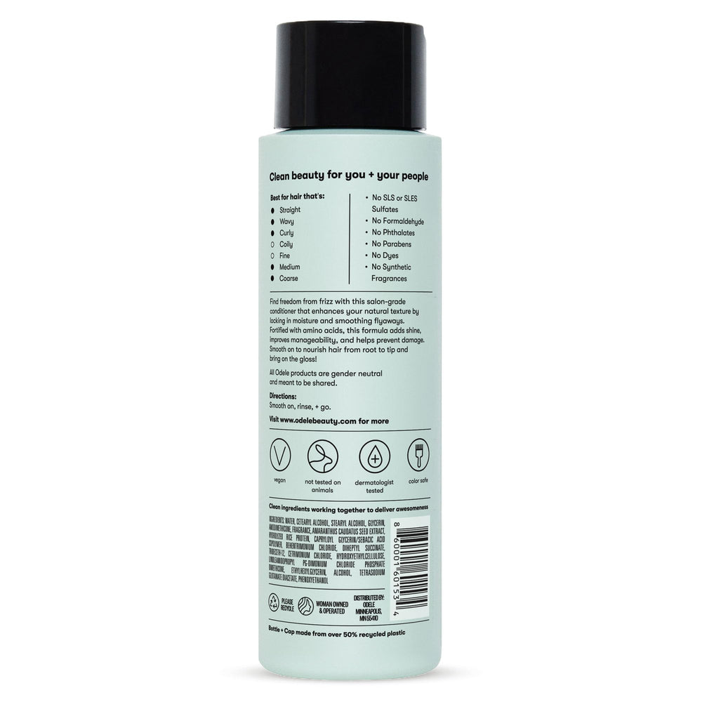 Odele conditioner in bathroom lifestyle setting suggesting daily use benefit