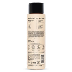 Odele conditioner beside volumizing shampoo showing regimen benefits