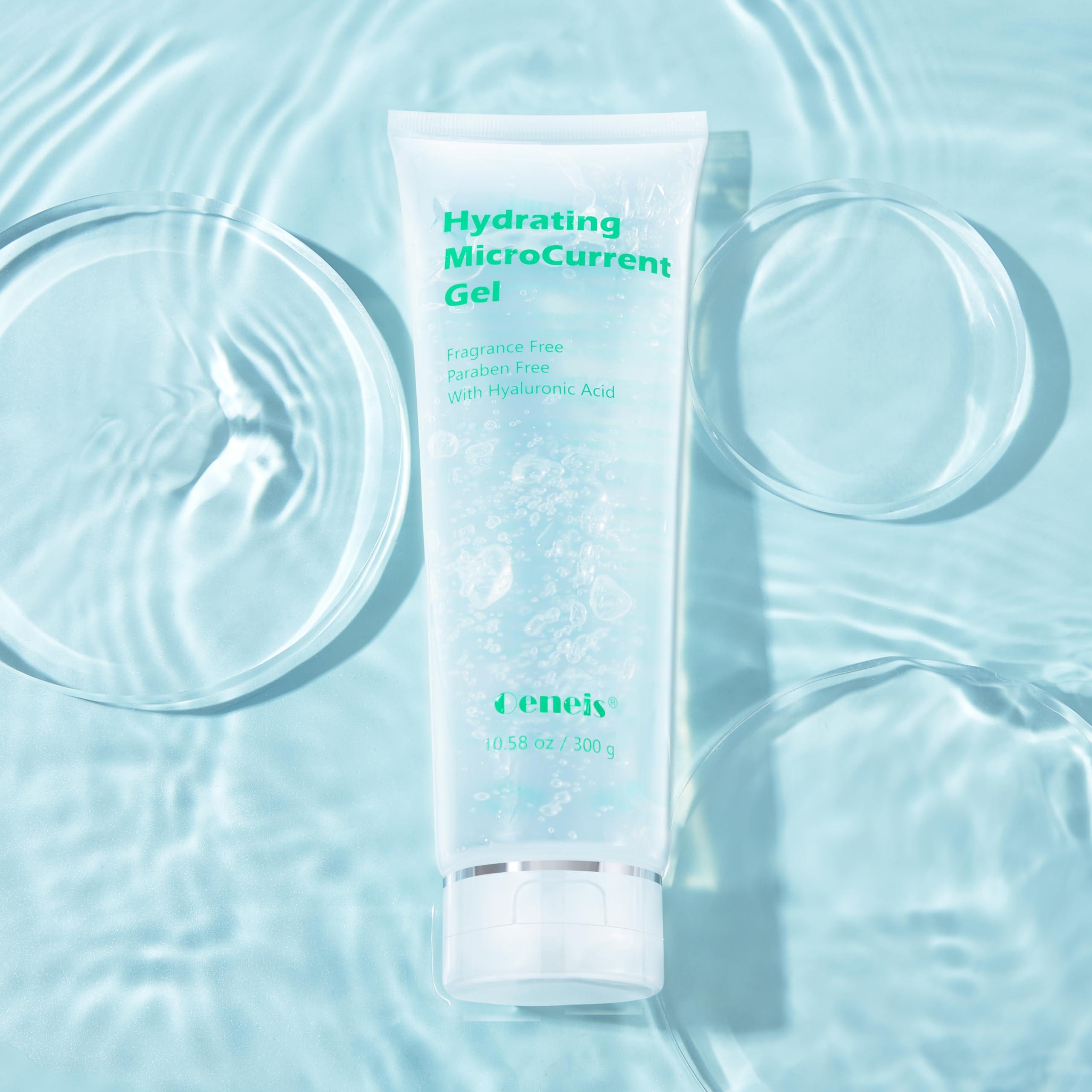 Oeneis clear gel texture close-up showing hydrating, non-greasy finish