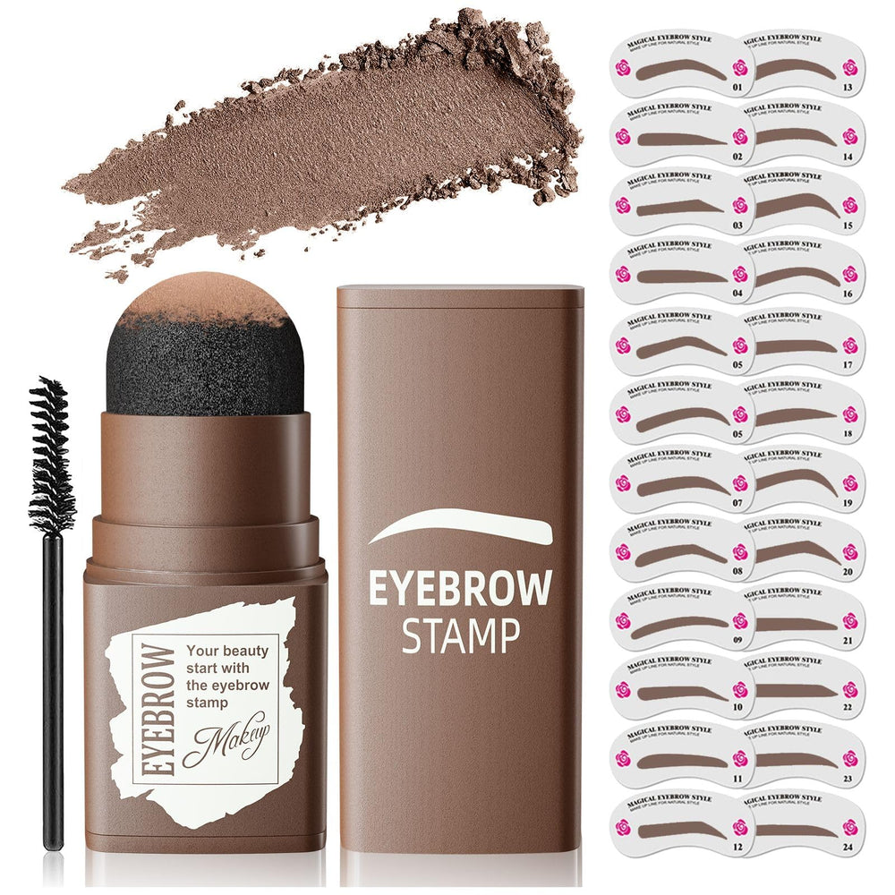 OETUIOW front packaging showing complete eyebrow stamp kit for easy application