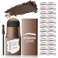 OETUIOW front packaging showing full eyebrow stamp kit and contents for easy identification