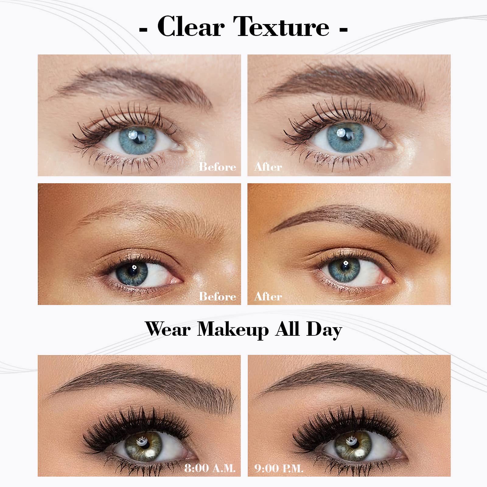 OETUIOW ink tip drawing fine hair strokes for natural brows
