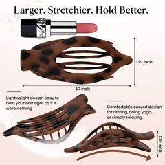 Oeusnael clip holding half-up hairstyle, secure hold during activity