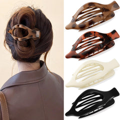 Oeusnael front packaging showing four flat clips, stylish storage benefit