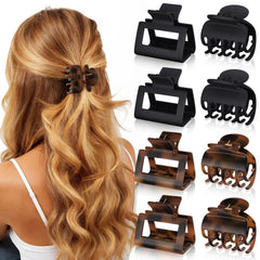 Oeusnael front packaging showing tortoise and black clips, stylish organization benefit