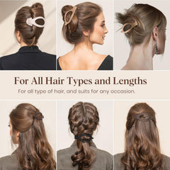 Oeusnael full updo held by clip showing strong hold without pulling or snagging