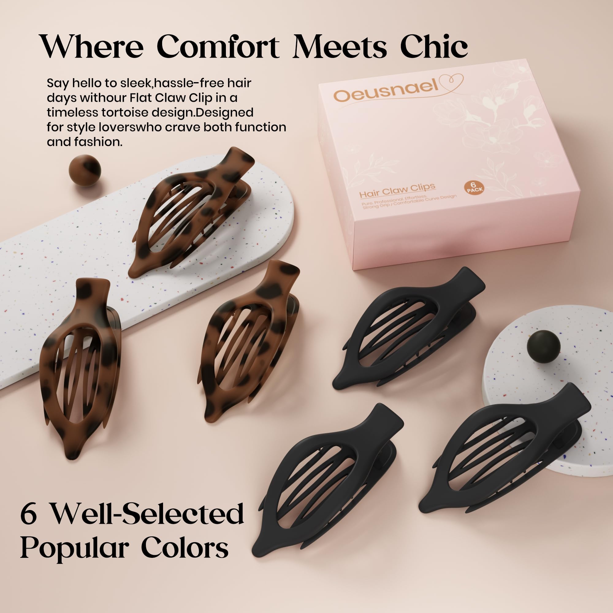 Oeusnael gift box with clips ready for gifting and elegant presentation