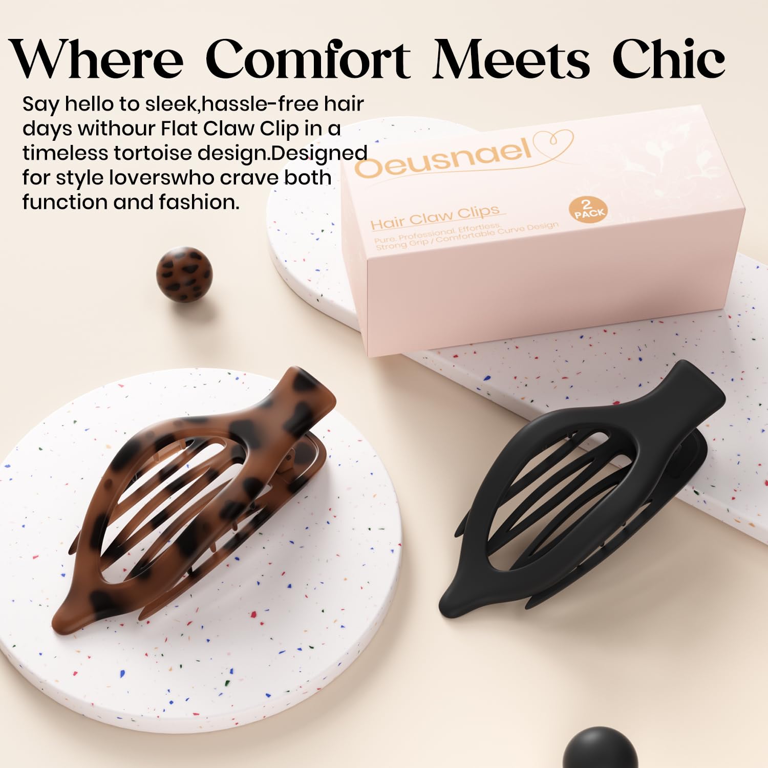 Oeusnael gift box presentation with clips, ready-to-gift accessory