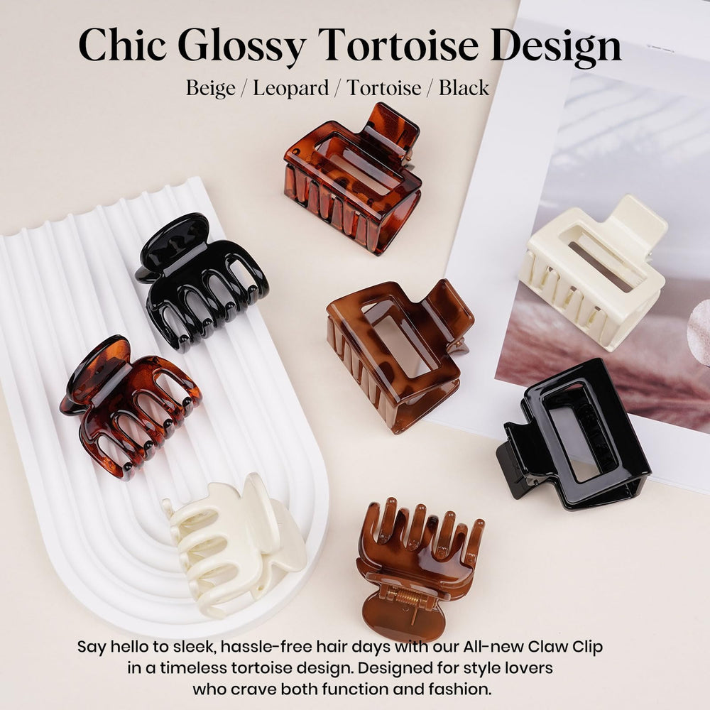 Oeusnael leopard print clip displayed on marble for fashionable accessory appeal