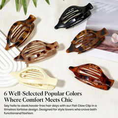 Oeusnael lifestyle casual outfit shot showing stylish tortoise clips complementing look