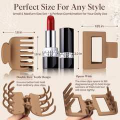 Oeusnael medium rectangle clip close-up highlighting secure grip and size