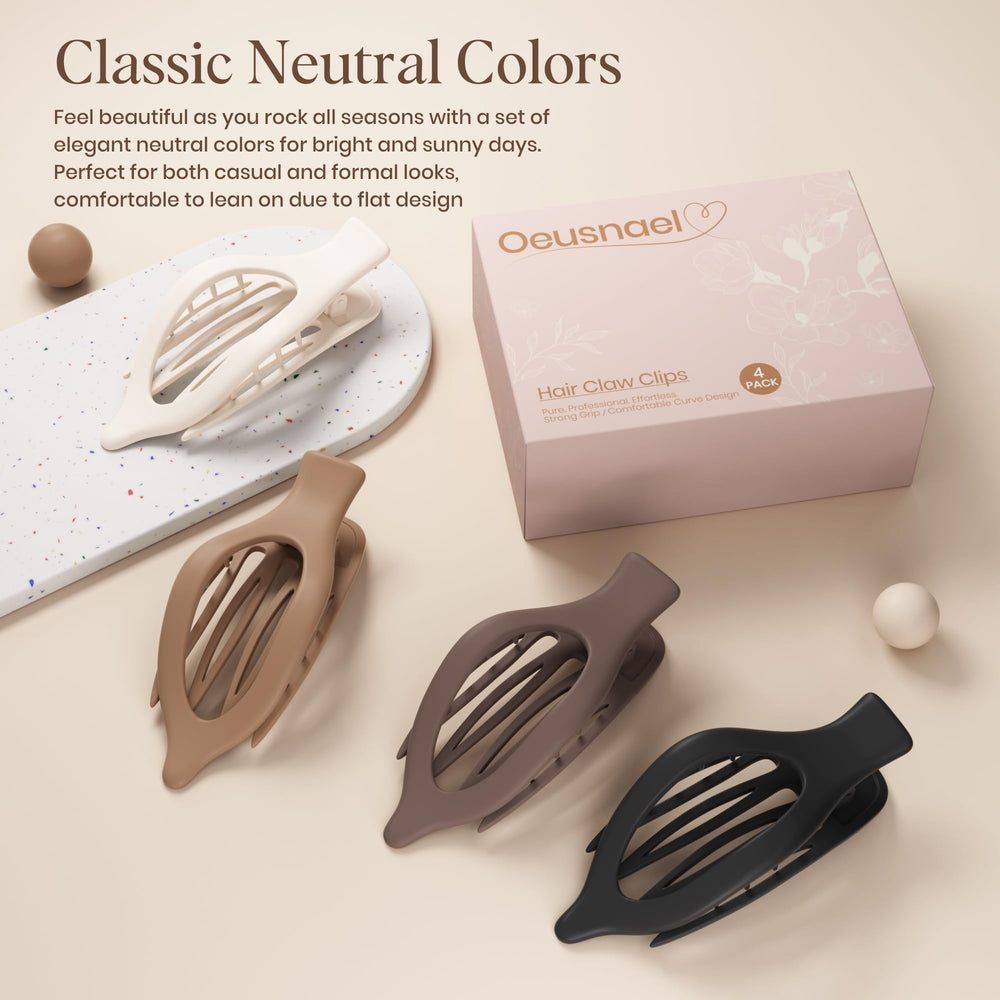 Oeusnael neutral color collection arranged to show versatile outfit matching