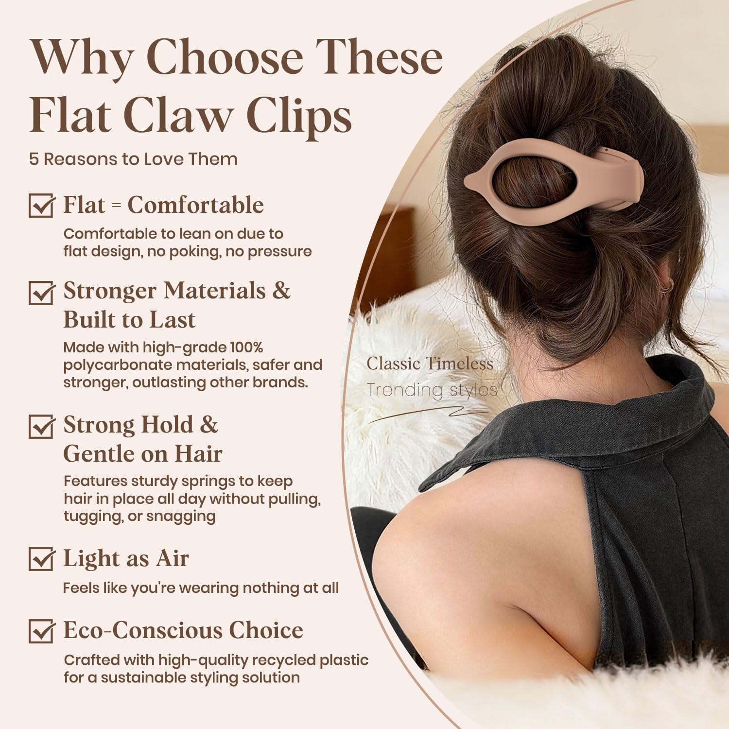 Oeusnael side profile highlighting curved lay-flat shape offering reduced head pressure