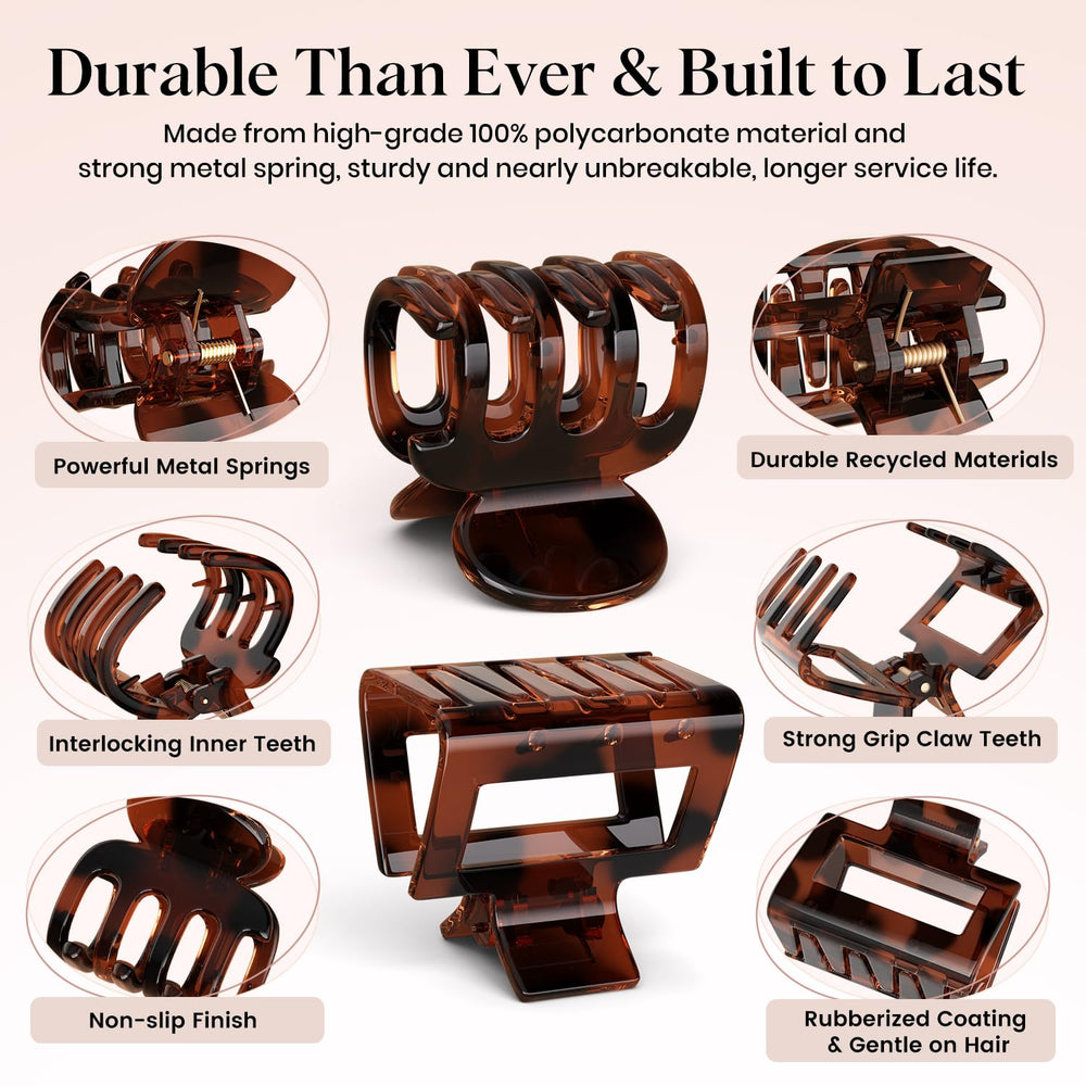 Oeusnael small double-row clip detail highlighting interlocking teeth benefit