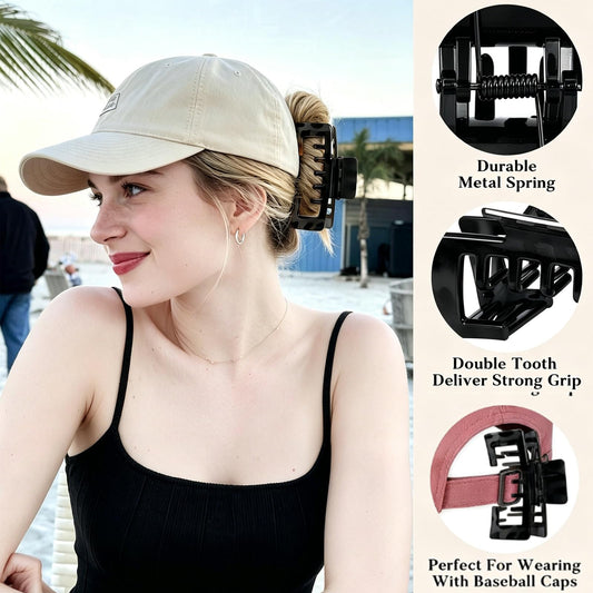 OFIGAS close-up of hollow teeth showing hat-friendly fit and comfort