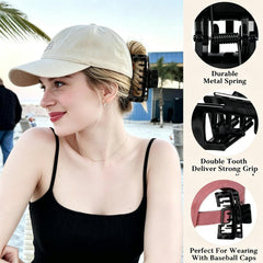 OFIGAS close-up of hollow teeth showing hat-friendly fit and comfort