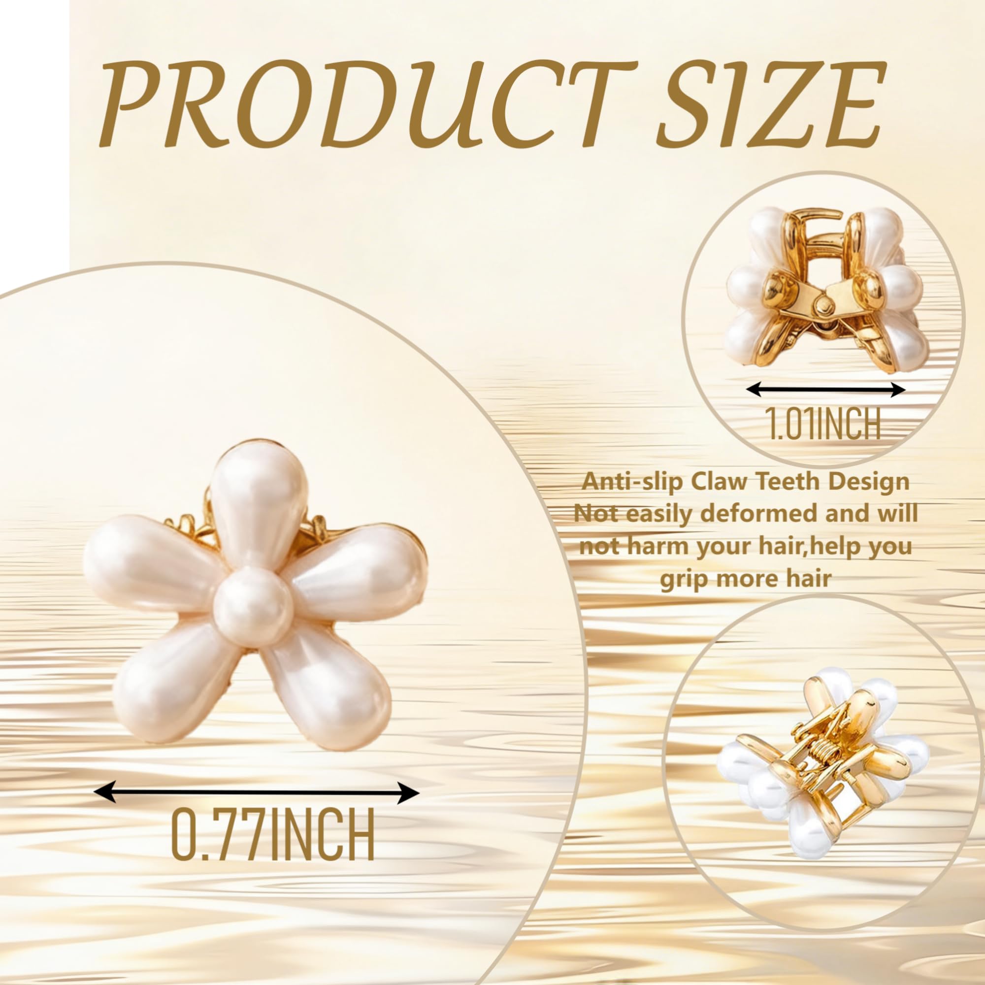 OGDE close-up of pearl texture and gold plating highlighting refined shine