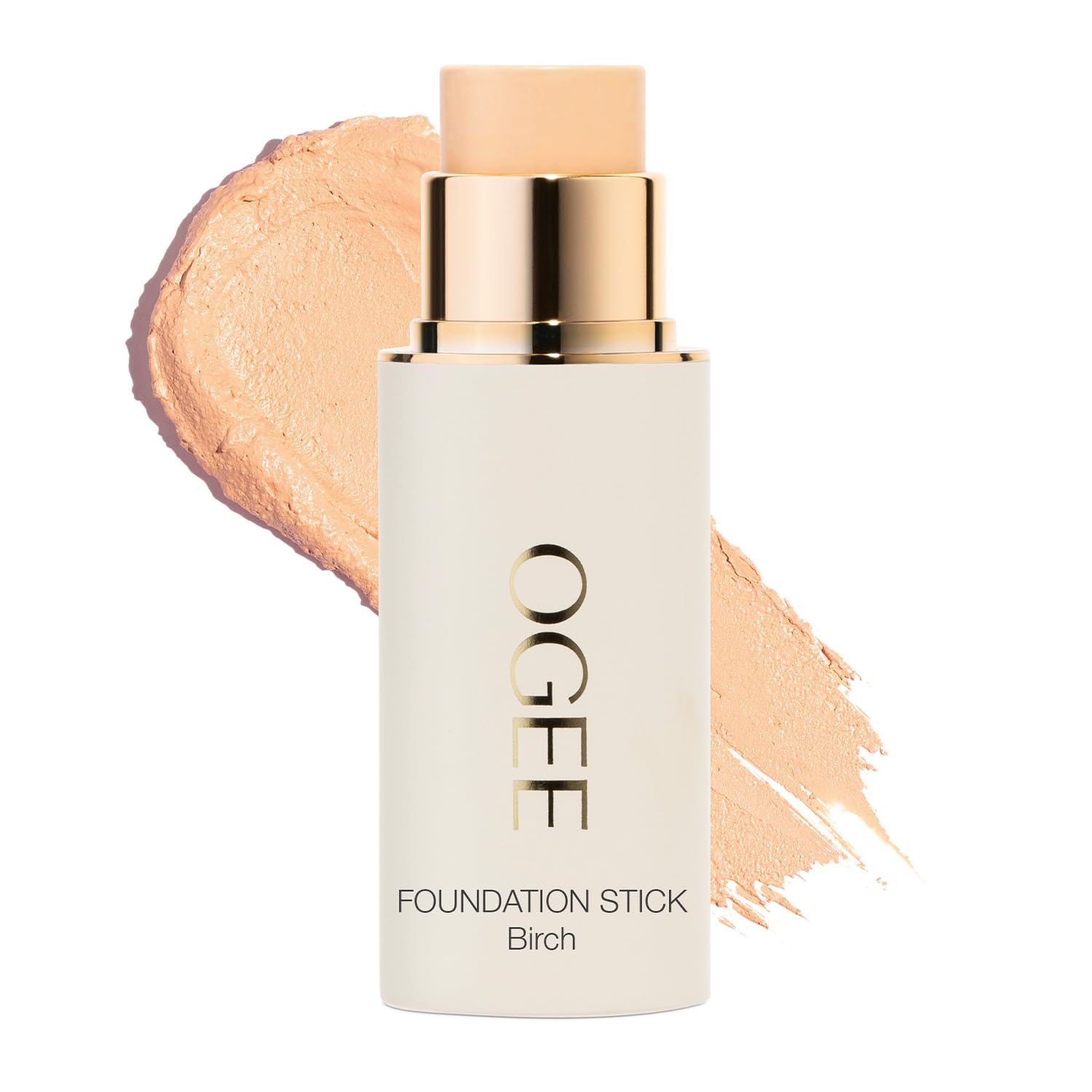 Ogee foundation stick front packaging shows shade and travel benefit