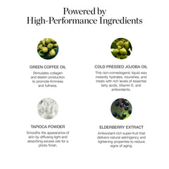 Ogee product label and ingredient list closeup showing organic formulation