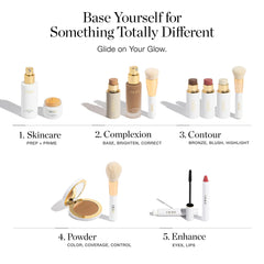 Ogee on vanity staged with accessories showing daily routine benefit