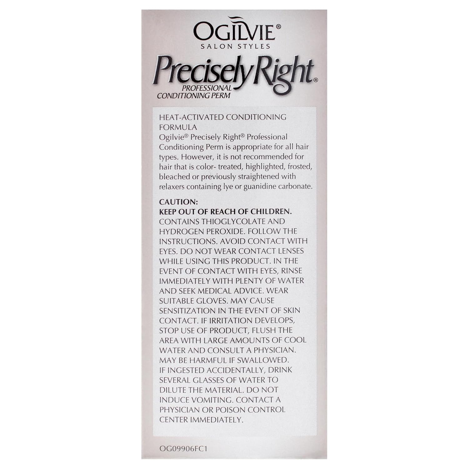 OGILVIE stylist applying perm kit demonstrating easy in-home use