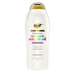 OGX after-use shiny smooth hair demonstrating improved manageability and shine