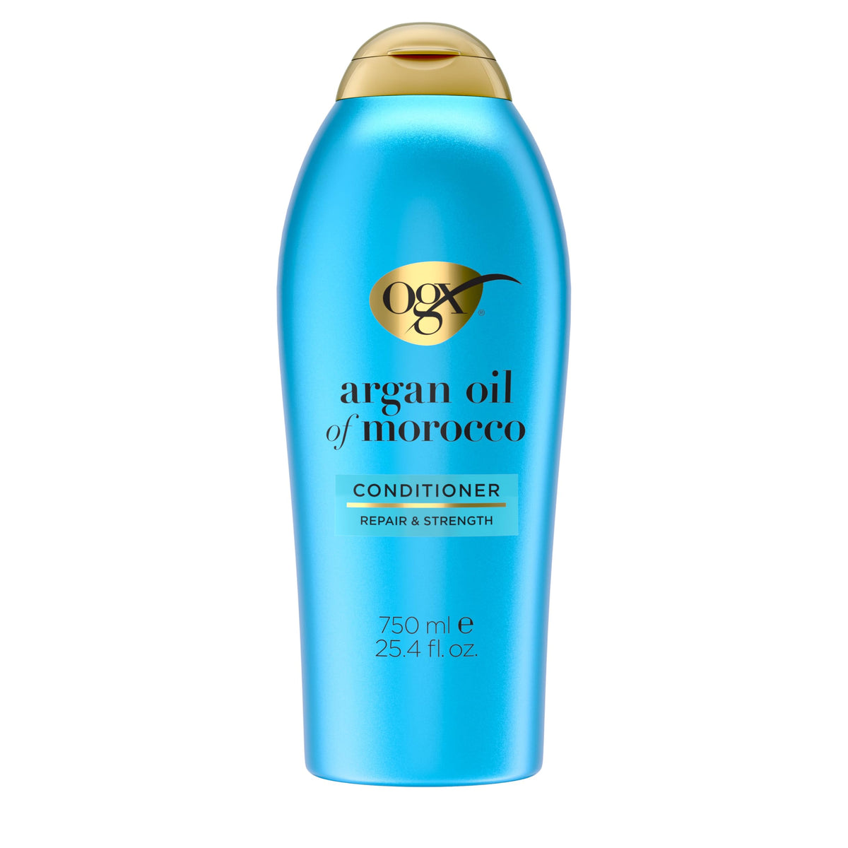 OGX front bottle showing product and easy identification benefits