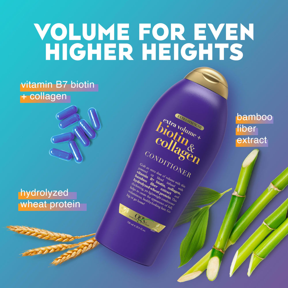 OGX conditioner creamy texture close-up showing lightweight, spreadable formula benefit