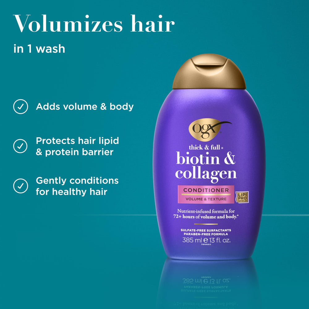OGX creamy conditioner texture close-up for smooth conditioning