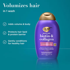 OGX creamy conditioner texture close-up for smooth conditioning
