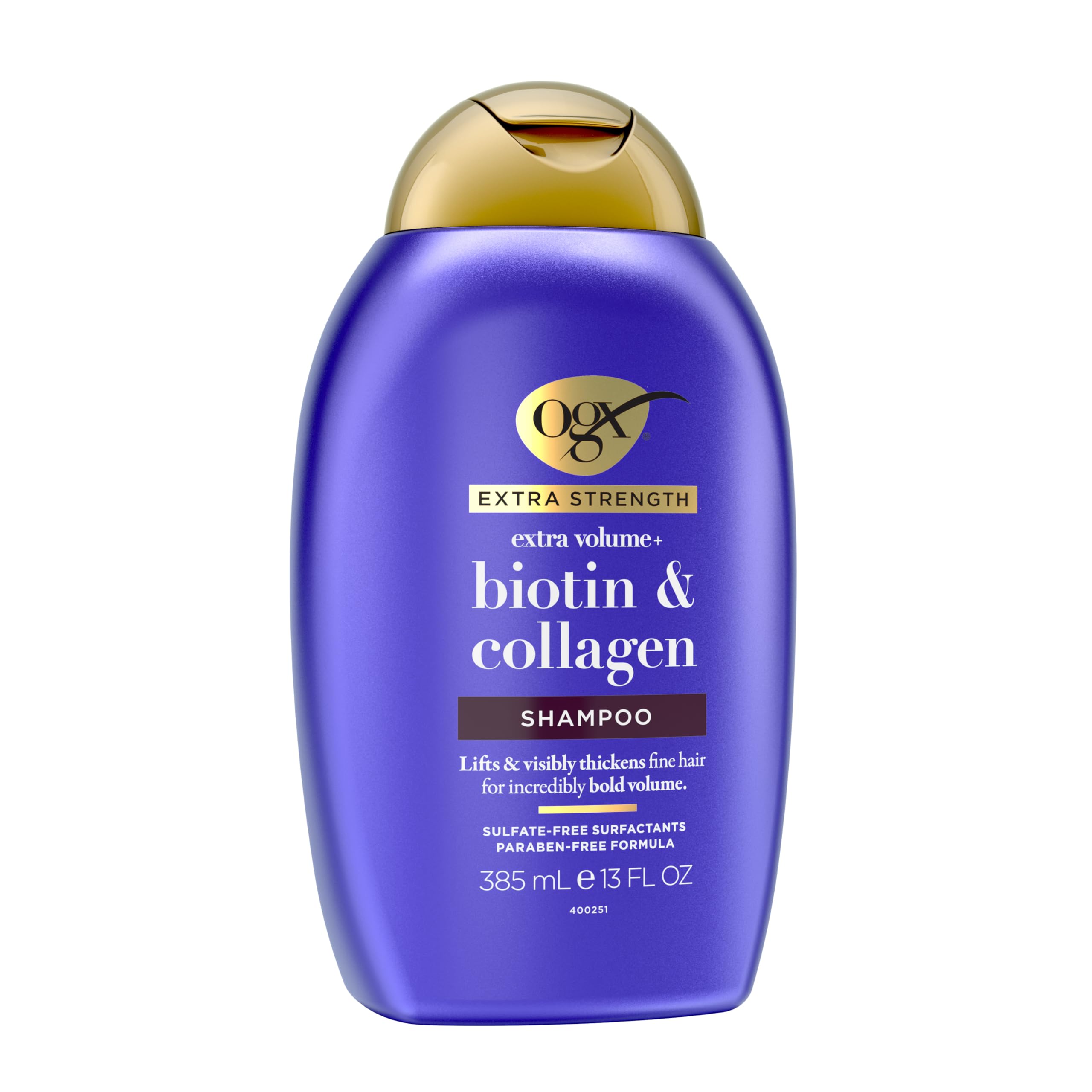 OGX bottle on bathroom shelf styled to show everyday routine benefit