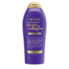 OGX bottle front view showing product and volumizing benefit