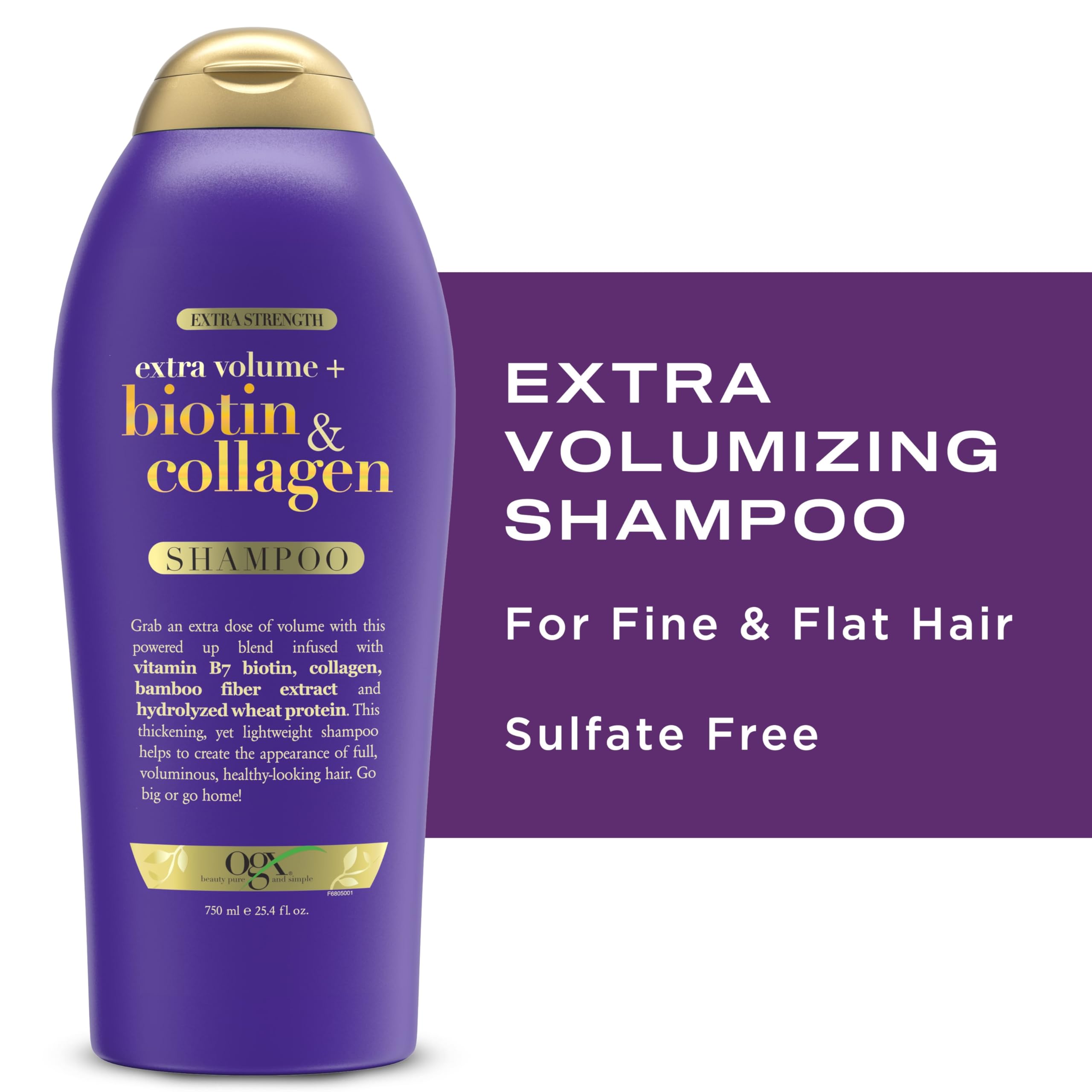 OGX shampoo in shower scene showing daily use and fresh scent