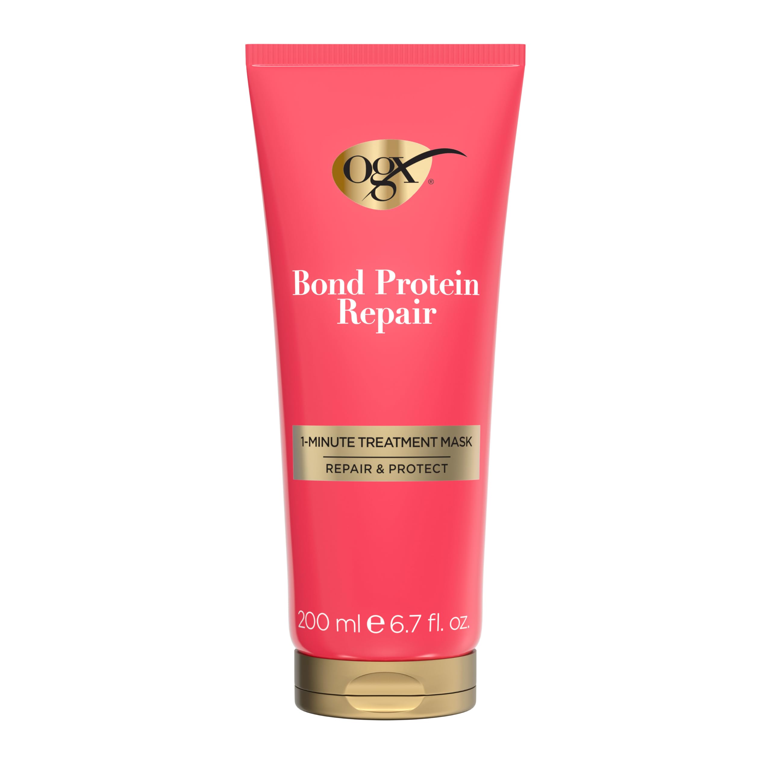 OGX bottle front packaging showing product name and fast repair benefit
