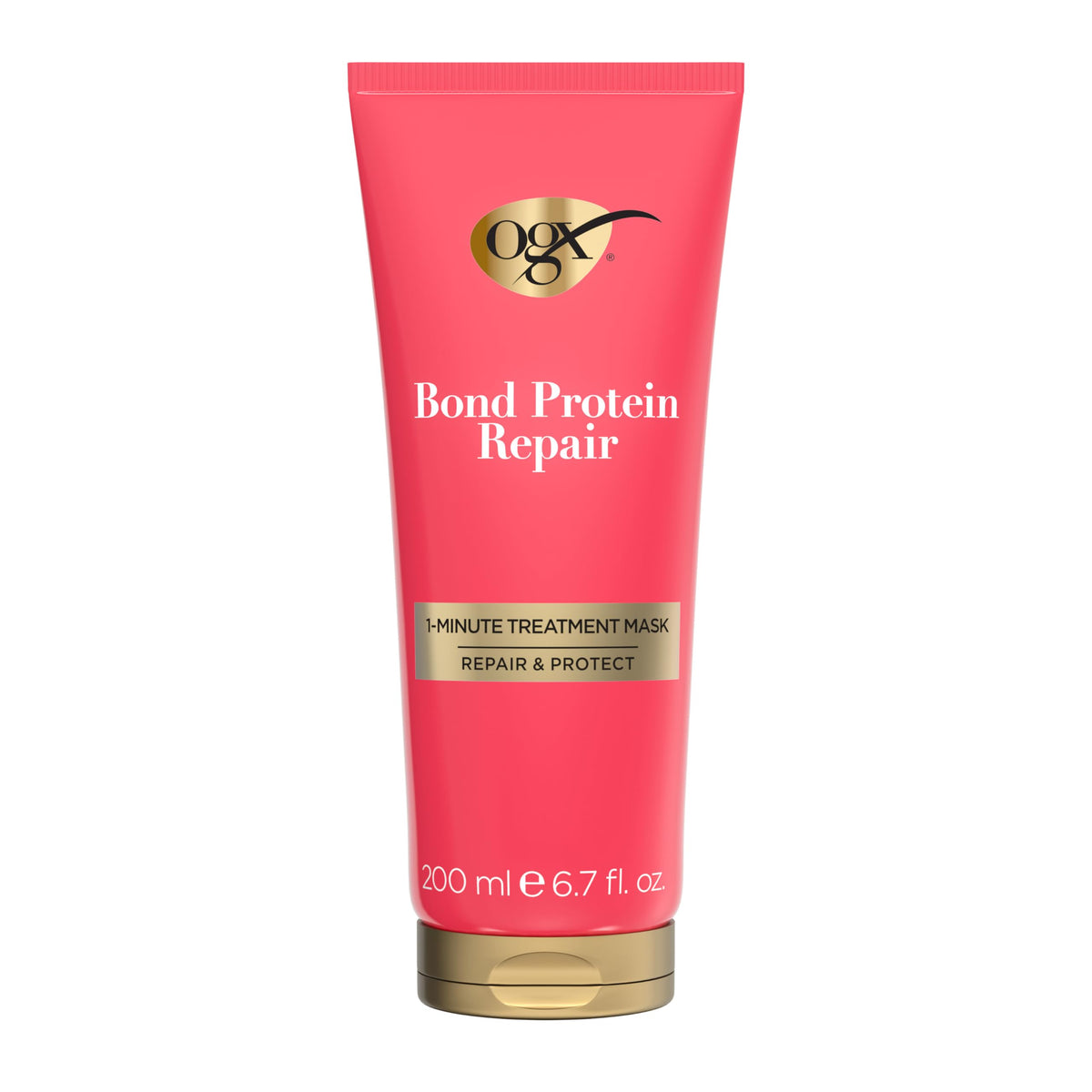 OGX bottle front packaging showing product name and fast repair benefit