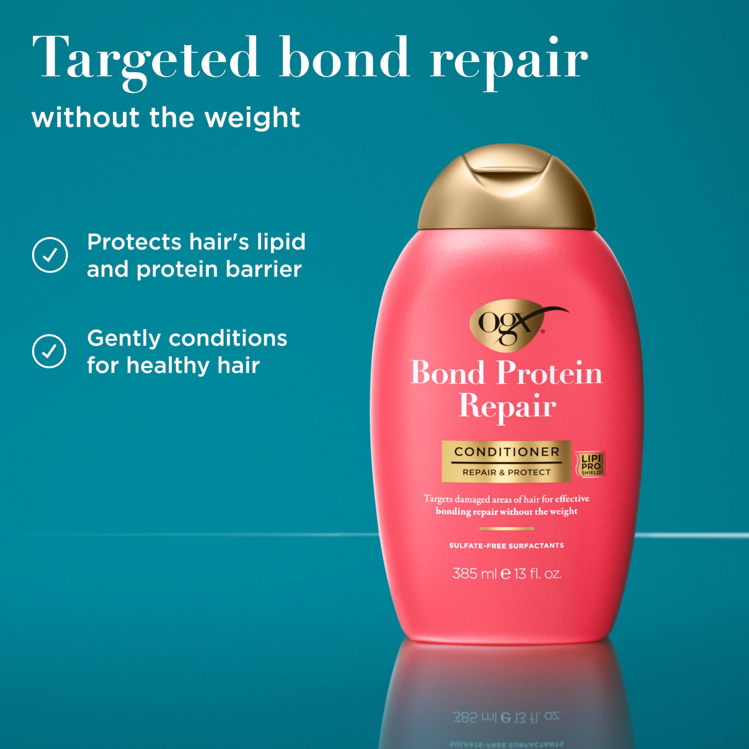 OGX back label close-up showing ingredients and usage directions for clarity